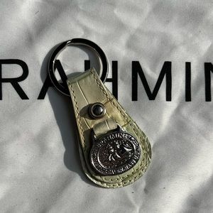 Brahmin Keychain Sage with Silver Brahmin